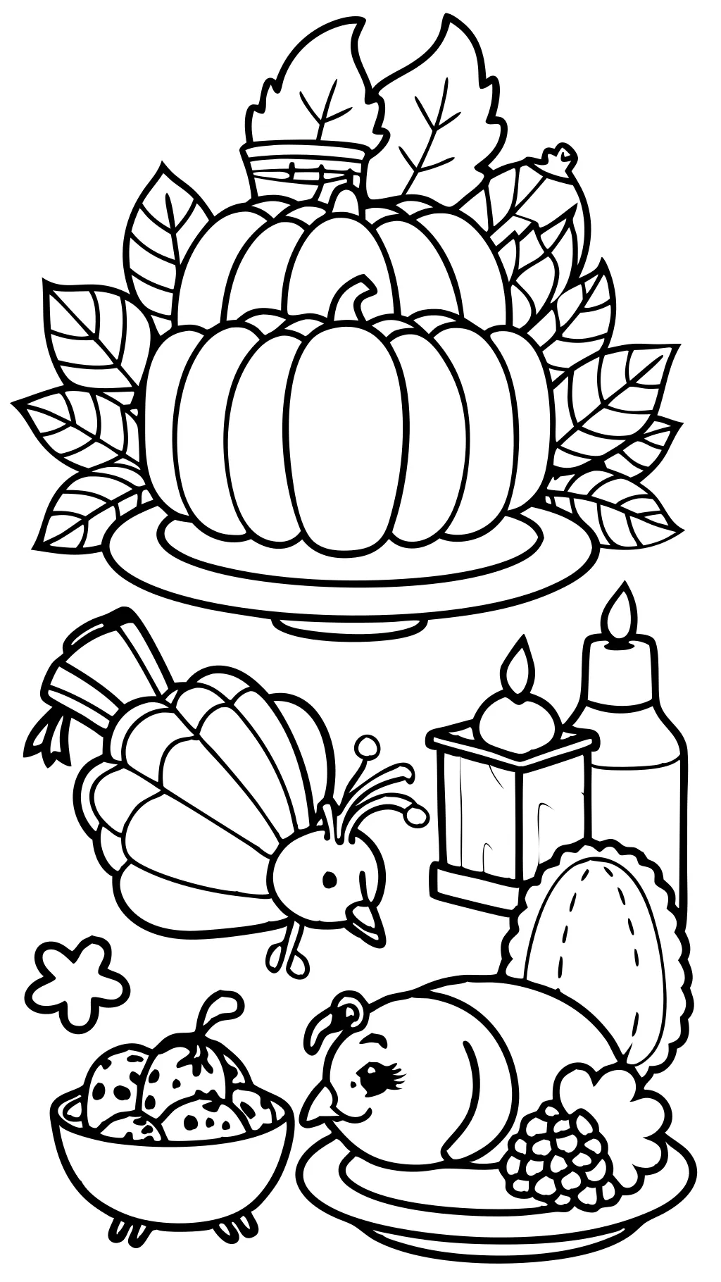 free thanksgiving printables coloring pages